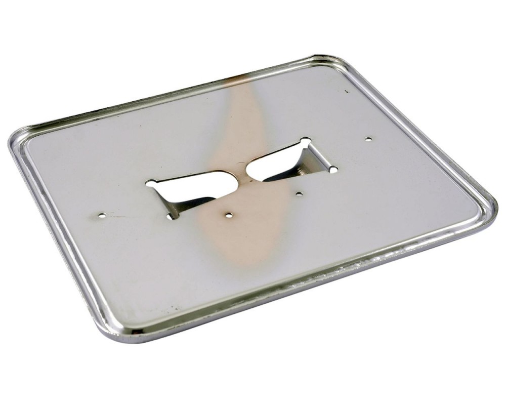 Kennzeichenhalter Platte in Chrom 145x125 mm