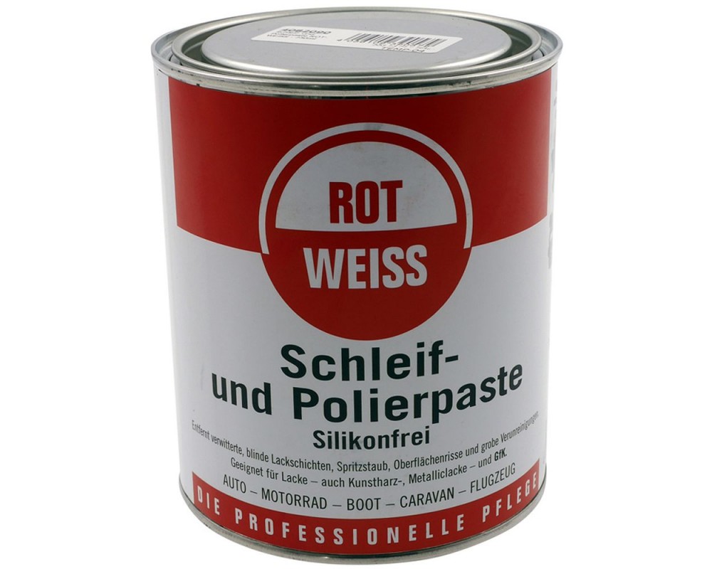 Schleif- und Polierpaste ROT-WEISS - 750ml