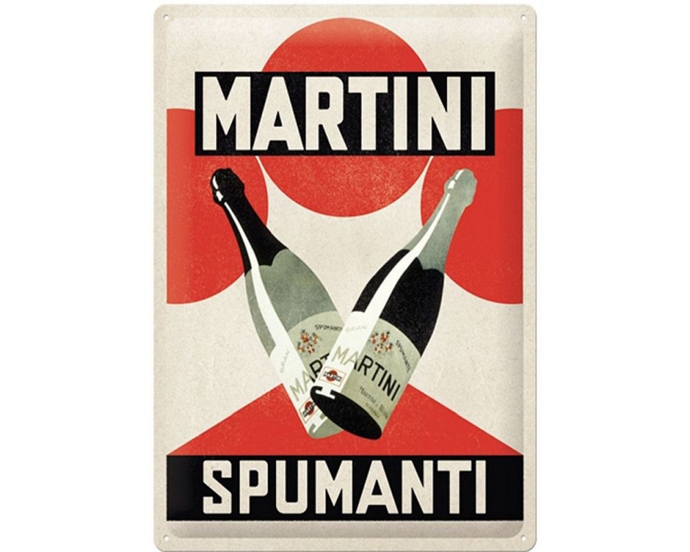 Reklameschild Nostalgic Art Martini Spumanti, 30x40cm