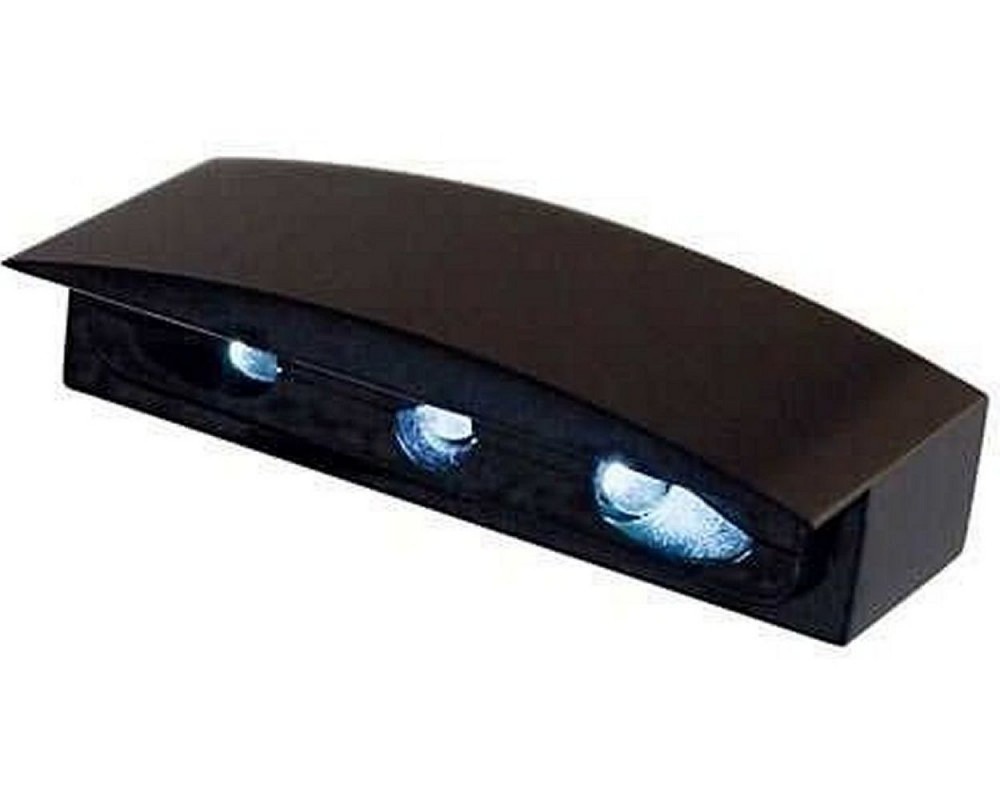 Kennzeichenbeleuchtung Micro LED mit Alu-Gehuse, schwarz, Motorrad